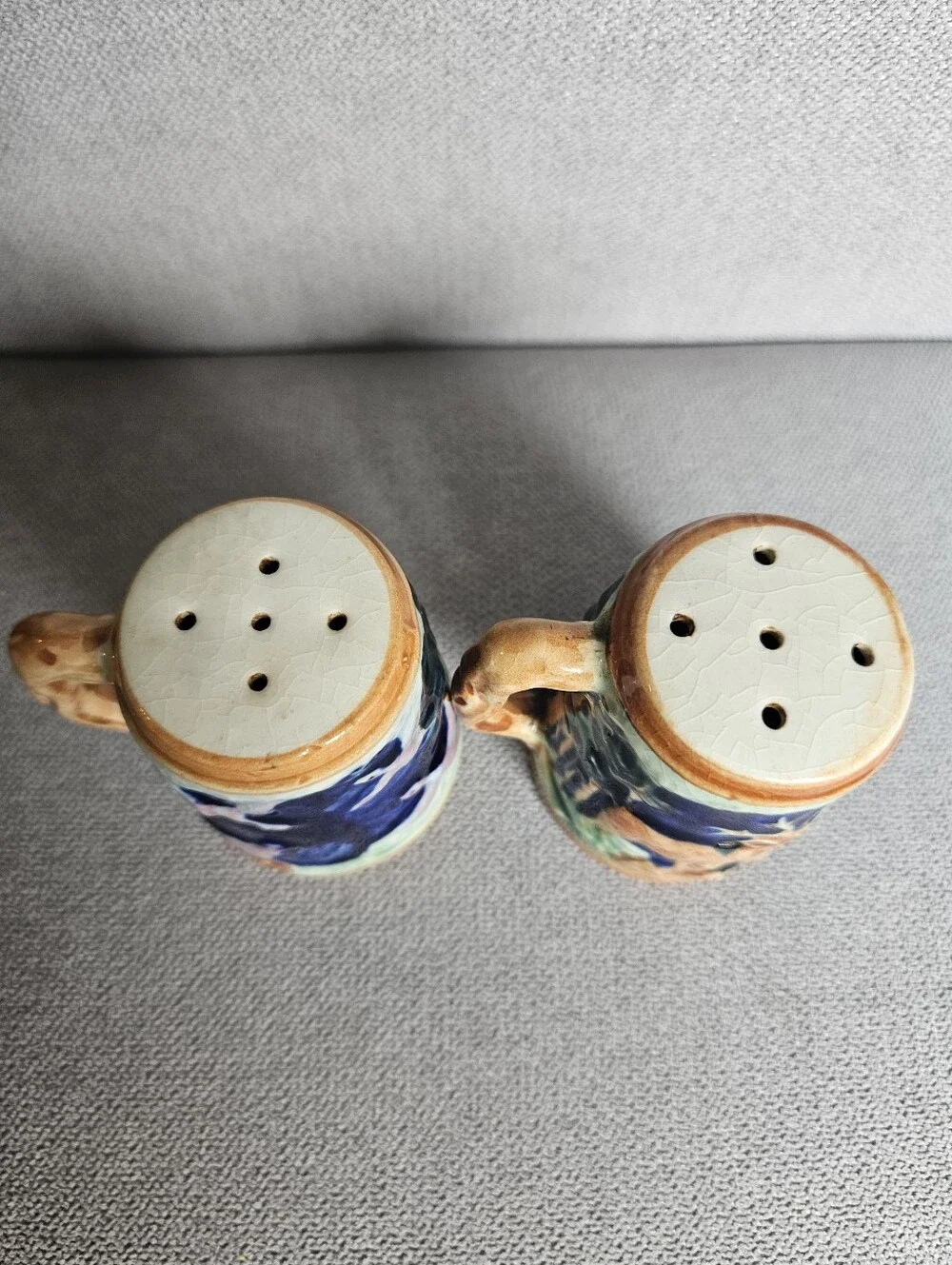 Vintage Arizona Hancrafted Ceramic Salt And Pepper Shakers Set Southwestern